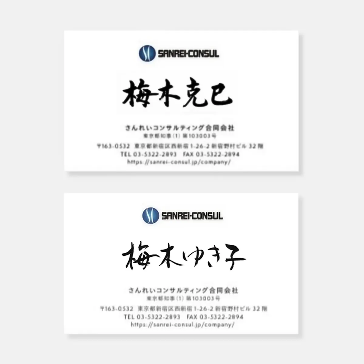 コンサル名刺 2種